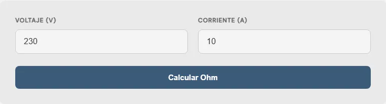 Captura de pantalla de la Calculadora de autonomía de banco de baterías interactiva