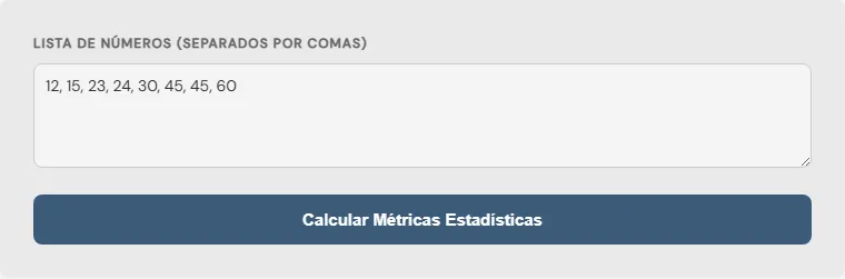 Captura de pantalla de la Calculadora de percentiles interactiva
