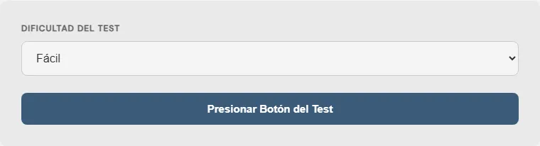 Captura de pantalla de la Test de tiempo de reacción y velocidad de clic interactiva